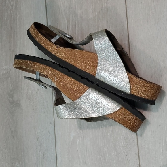 Birkenstock Women Gizeh Thong Glitter Sandals Flats shoes sz 38/7 regular - Picture 8 of 13